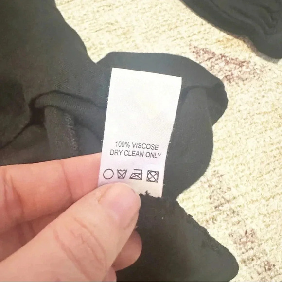 Womens Judith March Embroidered Mini Dress Long Sleeve Black M - Picture 12 of 14